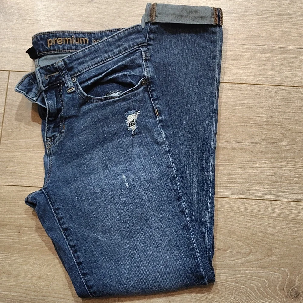 GAP Women's Premium Distressed Blue Skinny Jeans, Ladies Size 2/26, Distressed - Picture 1 of 9